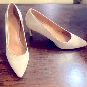 J Crew Factory Micro-Sueded Pumps Heels
